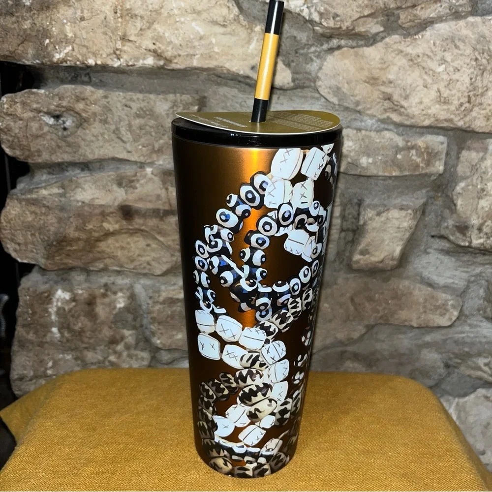 NWT Starbucks Shade Akanbi Batik Beads 24oz 720ML Stainless Steel Cold Cup